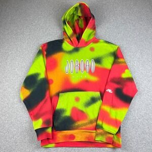 Nike Jordan Flight Hoodie Mens Small MVP Fleece Tie-Dye Psychedelic DV4587-252